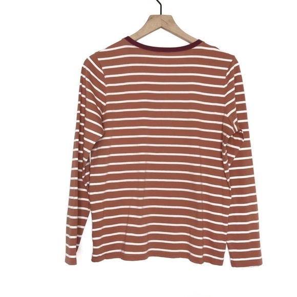 MADEWELL Northside Vitnage Etta Stripe Long Sleeve Tee Shirt M - Picture 2 of 8